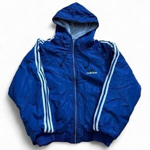 Vintage Adidas Reversible Puffer Jacket Size Large 90s Sportswear